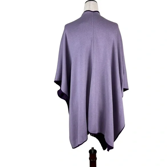 Chico's Reversible Ruana Mystique Purple - Picture 3 of 11